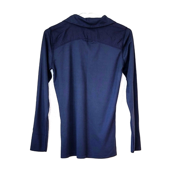 Woolrich navy blue 1/4 zip up pullover shirt Size Small - Picture 2 of 8